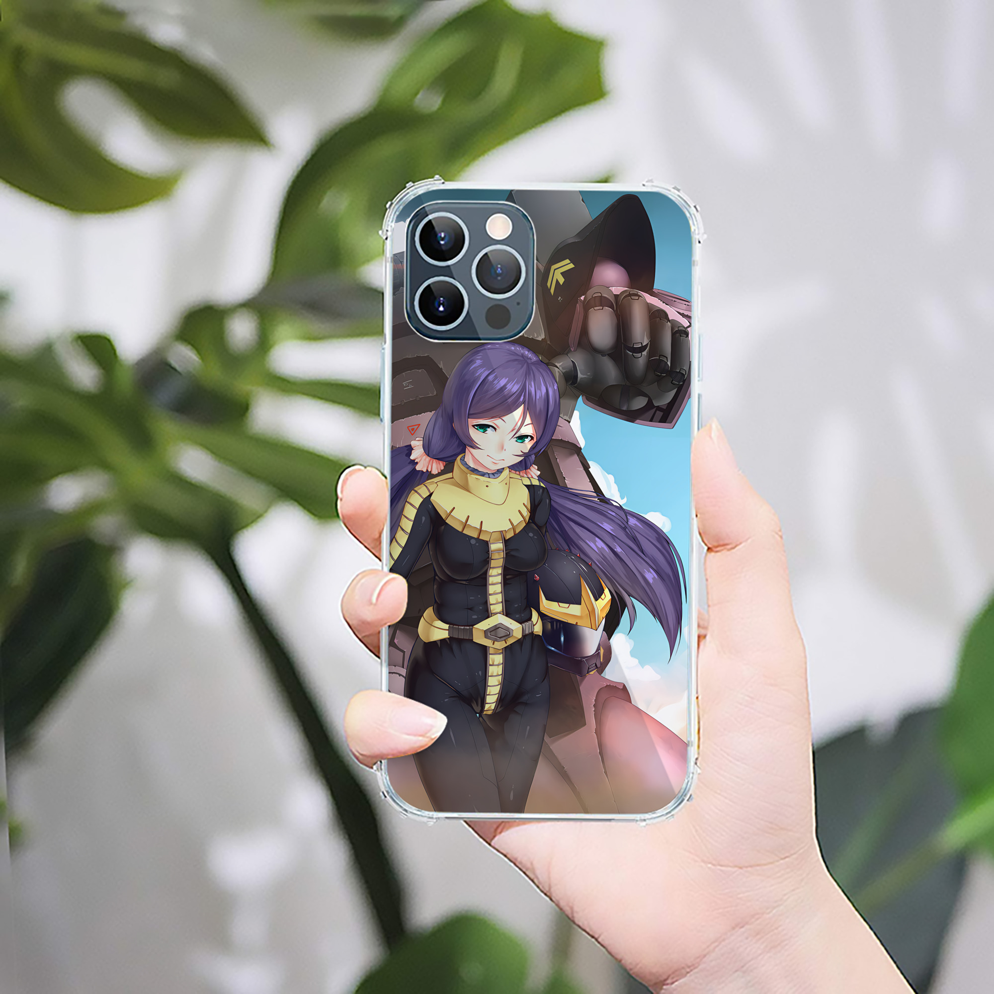 （画像用） 機動戦士ガンダム Mobile Suit Gundam 【iPhone 12シリーズ対応】透明スマホケース（クリアソフトケース）